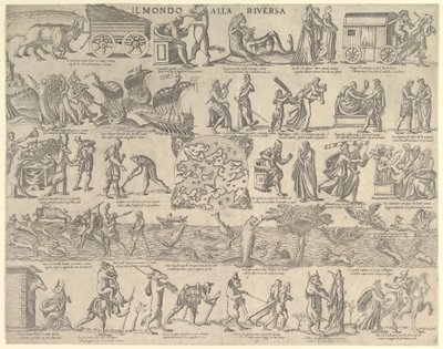 The World Turned Upside Down, 1552-79 by Nicolo Nelli