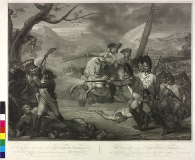 On 19.10.1796 Archduke Karl in the Battle of Emmendingen by Nicolo Schiavonetti