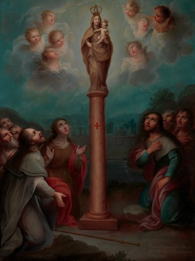 The Apparition of the Virgin of El Pilar to St. James by Nicolás Enríquez