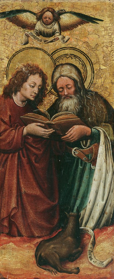 The Evangelists Matthew and Luke by Niederländischer Maler