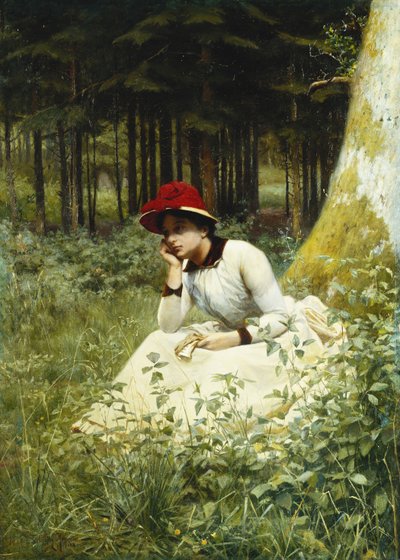 A Pensive Moment by Niels Frederik Schiottz Jensen