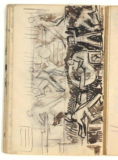 Figure Composition - Draft for Relief on Various Crafts? by Niels Larsen Stevns