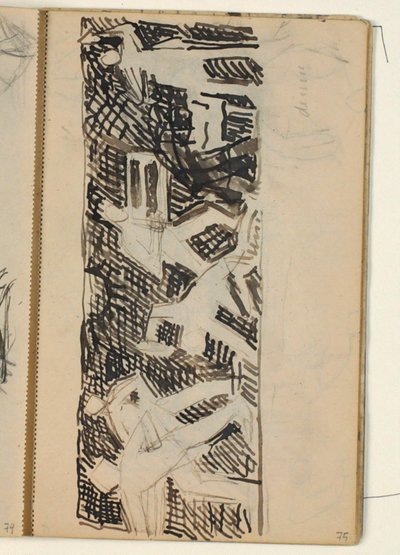 Figure Composition - Draft for Relief on Various Crafts? by Niels Larsen Stevns