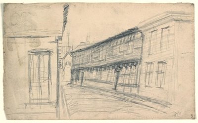 Houses Along a Street by Niels Larsen Stevns
