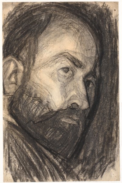 Self-Portrait. Head 3/4 Profile to the Right by Niels Larsen Stevns