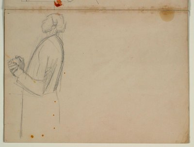 Study of a Standing Apostle Facing Left, Half Figure. For the Ascension by Niels Larsen Stevns