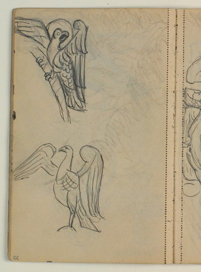 Studies of Birds, Probably After a Model by Niels Larsen Stevns