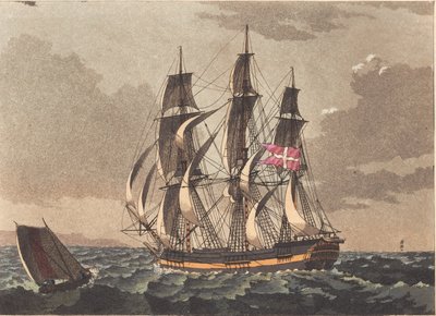 A Pilot Boat and a Danish Frigate in a Storm by Niels Truslew