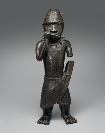 Figure of a Hornblower, Nigerian by Nigerian School