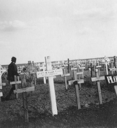 British War Cemetery, Gouzeaucourt, France, World War I, c. 1917-1918 by Nightingale and Co