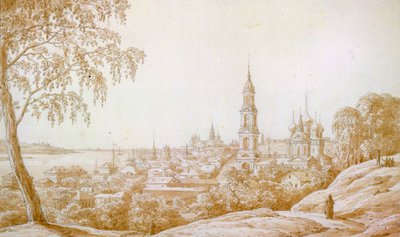 View of Kostroma, Russia by Nikandor Grigorievich Chernetsov