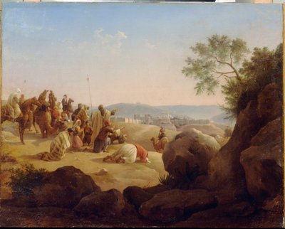 The Pilgrims Before Jerusalem by Nikanor Grigorievich Tschernezoff