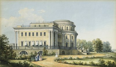 The Yelagin Palace in Saint Petersburg, 1839 by Nikanor Grigoryevich Chernetsov