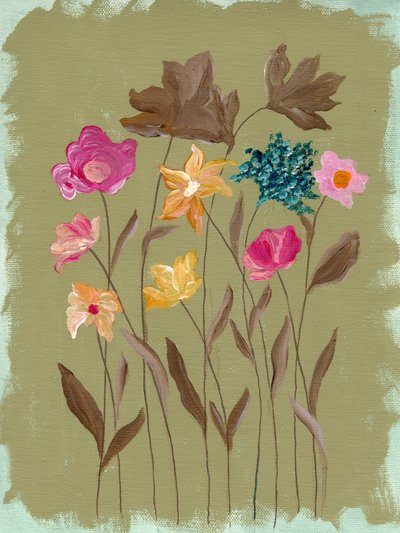 Colorful Wildflowers Garden by Nikita Jariwala