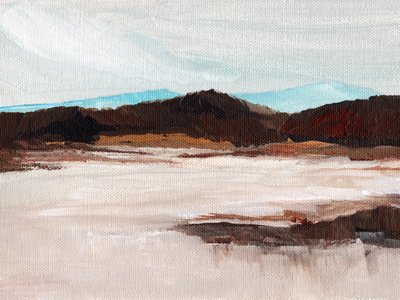 Muted Mountain Landscape by Nikita Jariwala