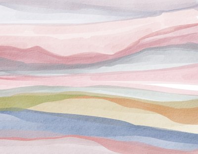 Pastel Watercolor Landscape by Nikita Jariwala