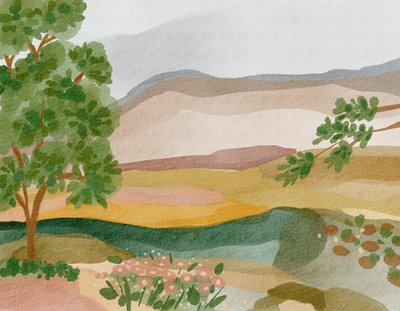 Peaceful Valley View by Nikita Jariwala