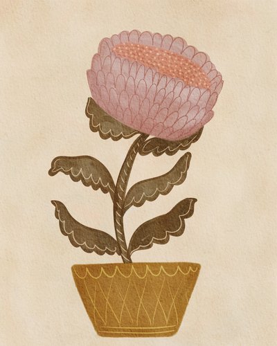 Rustic Potted Flower by Nikita Jariwala
