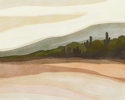 Saguaro Desert Hills by Nikita Jariwala
