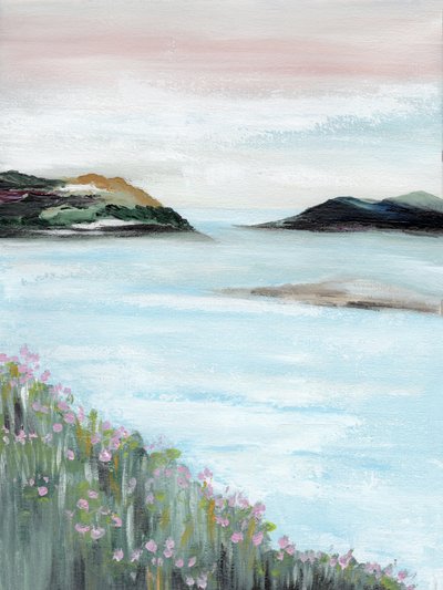Serene Coastal Blossoms by Nikita Jariwala