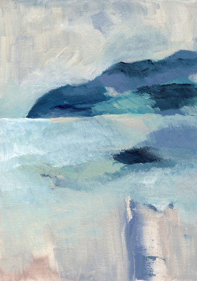Serene Coastal Blues by Nikita Jariwala
