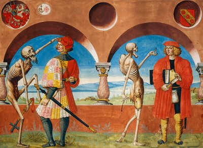 Death, Knight and Jurist from the Dance of Death Cycle by Albrecht Kauw by Niklaus Manuel