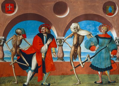 Death, Bourgeois and the Merchant from the Dance of Death Cycle by Albrecht Kauw by Niklaus Manuel