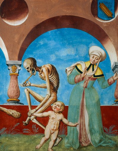 Death pulling child from its mother (detail) by Niklaus Manuel
