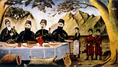 Feast of the Four Princes by Niko Pirosmani