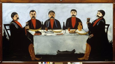 The Feast of the Five Princes by Niko Pirosmani
