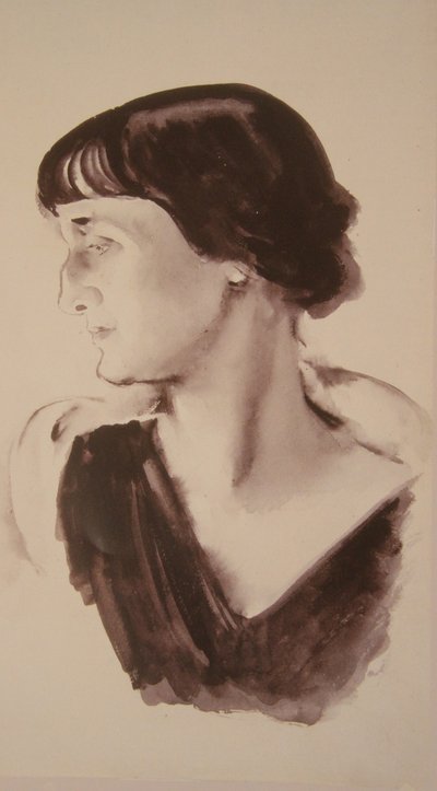 Portrait of the Poetess Anna Akhmatova by Nikolai Adrianovich Tyrsa