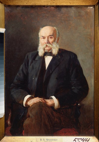 Portrait of the Author I. Goncharov by Nikolai Aleksandrovich Yaroshenko