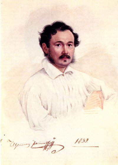 Portrait of Decembrist Duke Dmitry Shchepin-Rostovsky by Nikolai Alexandrovich Bestuzhev