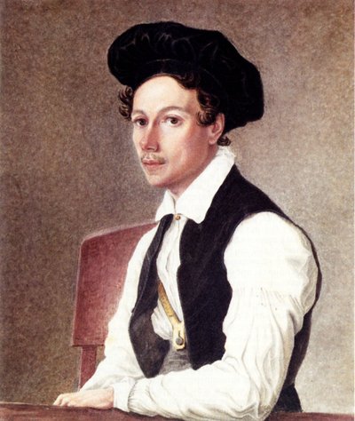 Portrait of Decembrist Mikhail Alexandrovich Bestuzhev by Nikolai Alexandrovich Bestuzhev