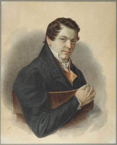 Portrait of Decembrist Mikhail Naryshkin by Nikolai Alexandrovich Bestuzhev
