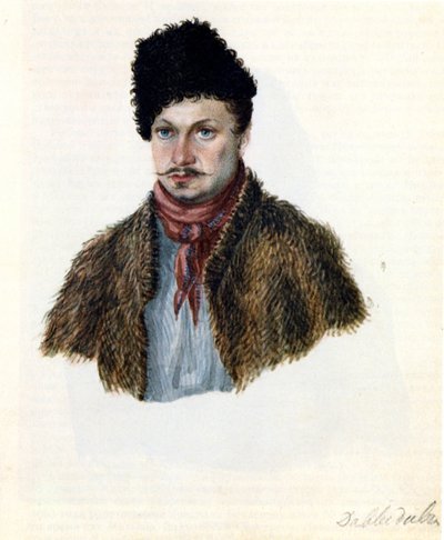 Portrait of Decembrist Vasily Davydov by Nikolai Alexandrovich Bestuzhev