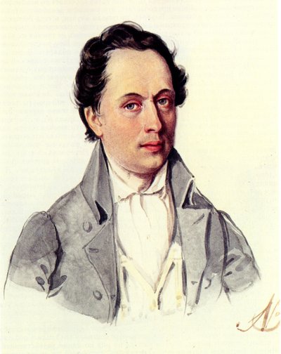 Portrait of Leopold Niemirowski by Nikolai Alexandrovich Bestuzhev