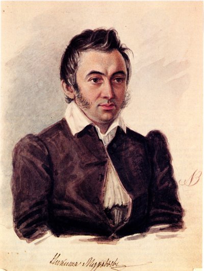Portrait of the Decembrist Nikita Muravyov, 1836 by Nikolai Alexandrovich Bestuzhev