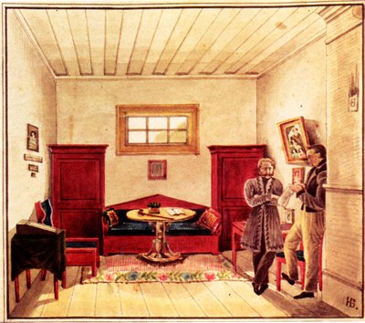 Prison Cell of Decembrist Nikolai Panov in the Peter Prison, 1830-1839 by Nikolai Alexandrovich Bestuzhev