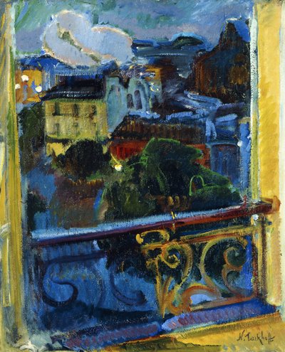 Paris, Montparnasse at Night by Nikolai Alexandrovich Tarkhoff