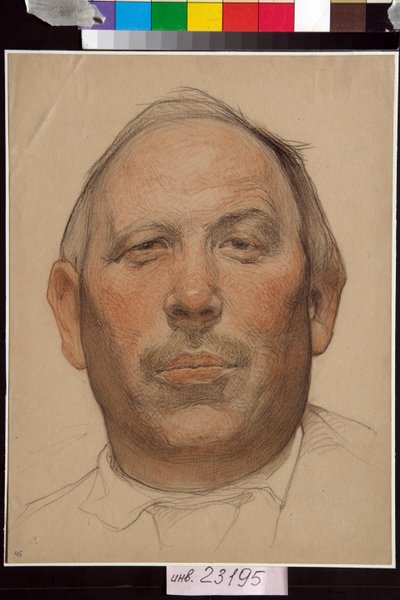 Portrait of Demyan Bedny by Nikolai Andreevich Andreev