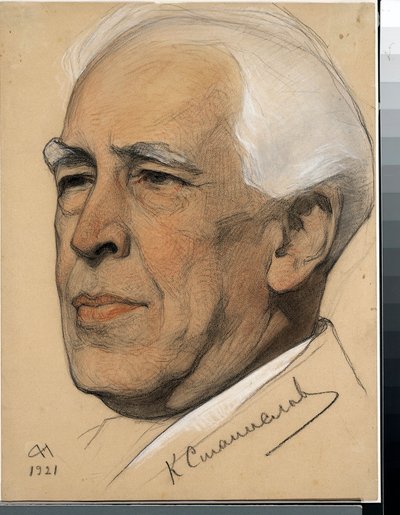Portrait of the director Konstantin Stanislavski (1863-1938) - Work by Nikolai Andreevich Andreev (1873-1932) by Nikolai Andreevich Andreev