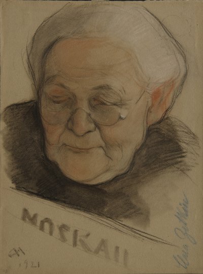 Portrait of Clara Zetkin by Nikolai Andreevich Andreev