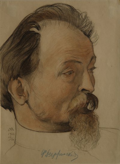 Portrait of the Politician Felix E. Dzerzhinsky, the Chairman of Cheka by Nikolai Andreevich Andreev