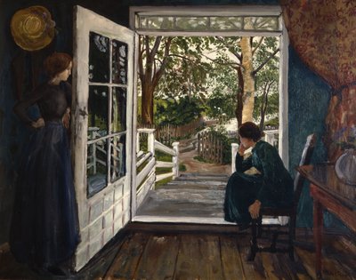 At the Garden Room Door by Nikolai Astrup
