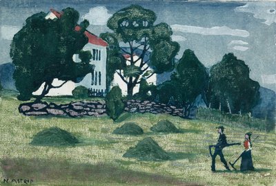 Home from Work by Nikolai Astrup