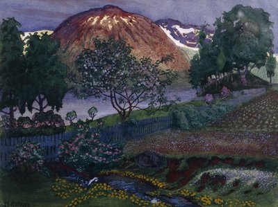 July Night in the Garden by Nikolai Astrup