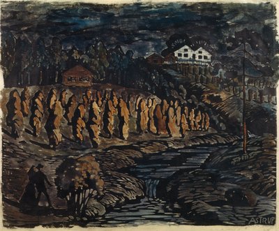 Large Sheaves on a Pole by Nikolai Astrup