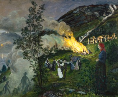 Midsummer Fire by Nikolai Astrup