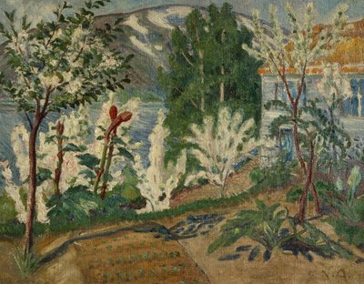 White Flowers by Jølster Lake by Nikolai Astrup